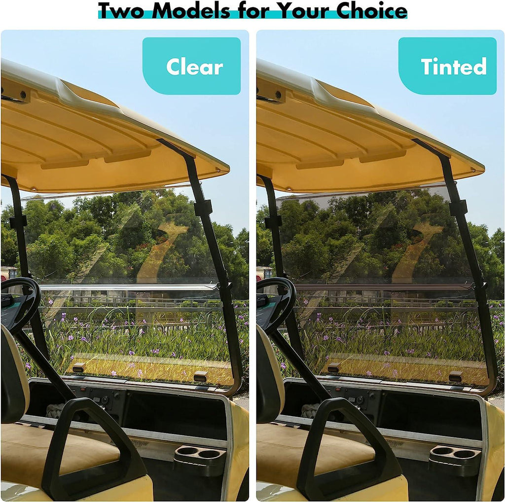 Golf Cart Windshield for Club Car DS 1982-UP Foldable Sport Tinted