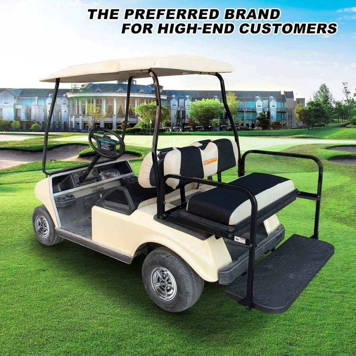 Golf Cart Front Rear Seat Cover Set for EZGO TXT RXV & Club Car DS Secondary image