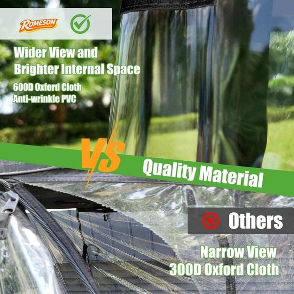 Golf Cart Enclosure Extended Roof 4 Passenger Universal