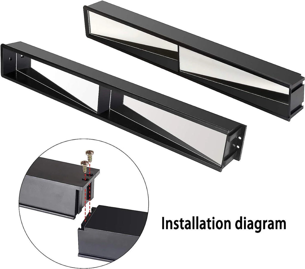 Golf Cart 4 Panel & 5 Panel Rearview Mirror Universal
