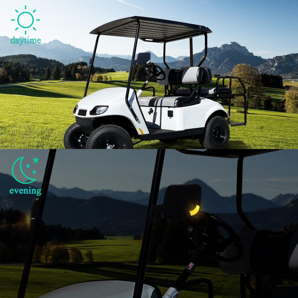 Golf Cart Side Mirrors with Turn Signals Universal