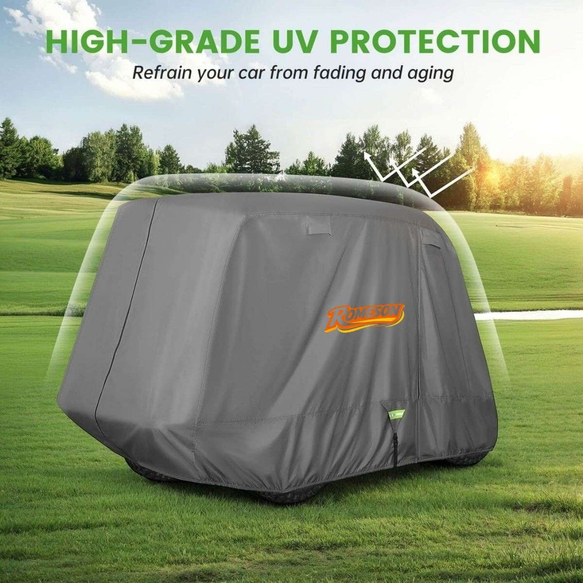 Golf Cart Cover Upgrade Extended Roof for 2/4 Passenger