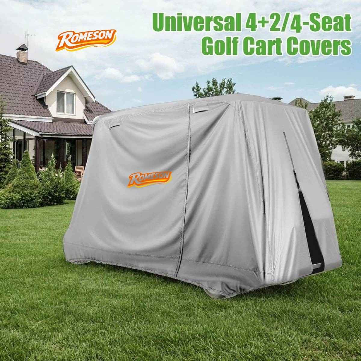 6 Seater Waterproof Golf Cart Cover 420D Oxford Cloth Universal