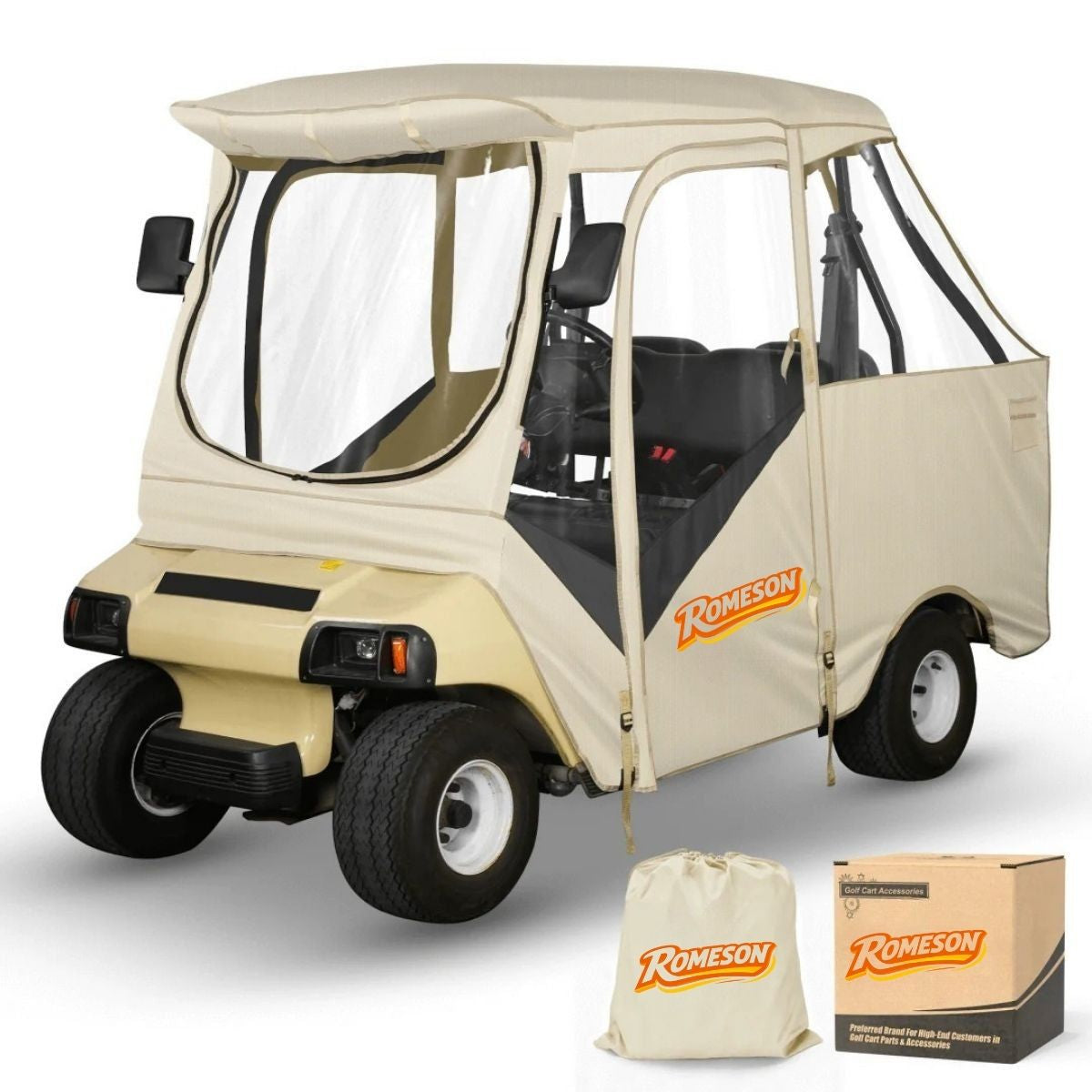 Golf Cart Enclosures for 4 Passenger Club Car DS