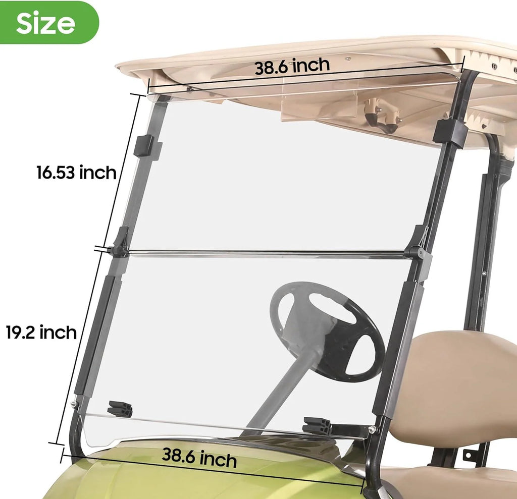 Golf Cart Windshield for G29/Drive 2007-2016 Yamaha Transparent Foldable