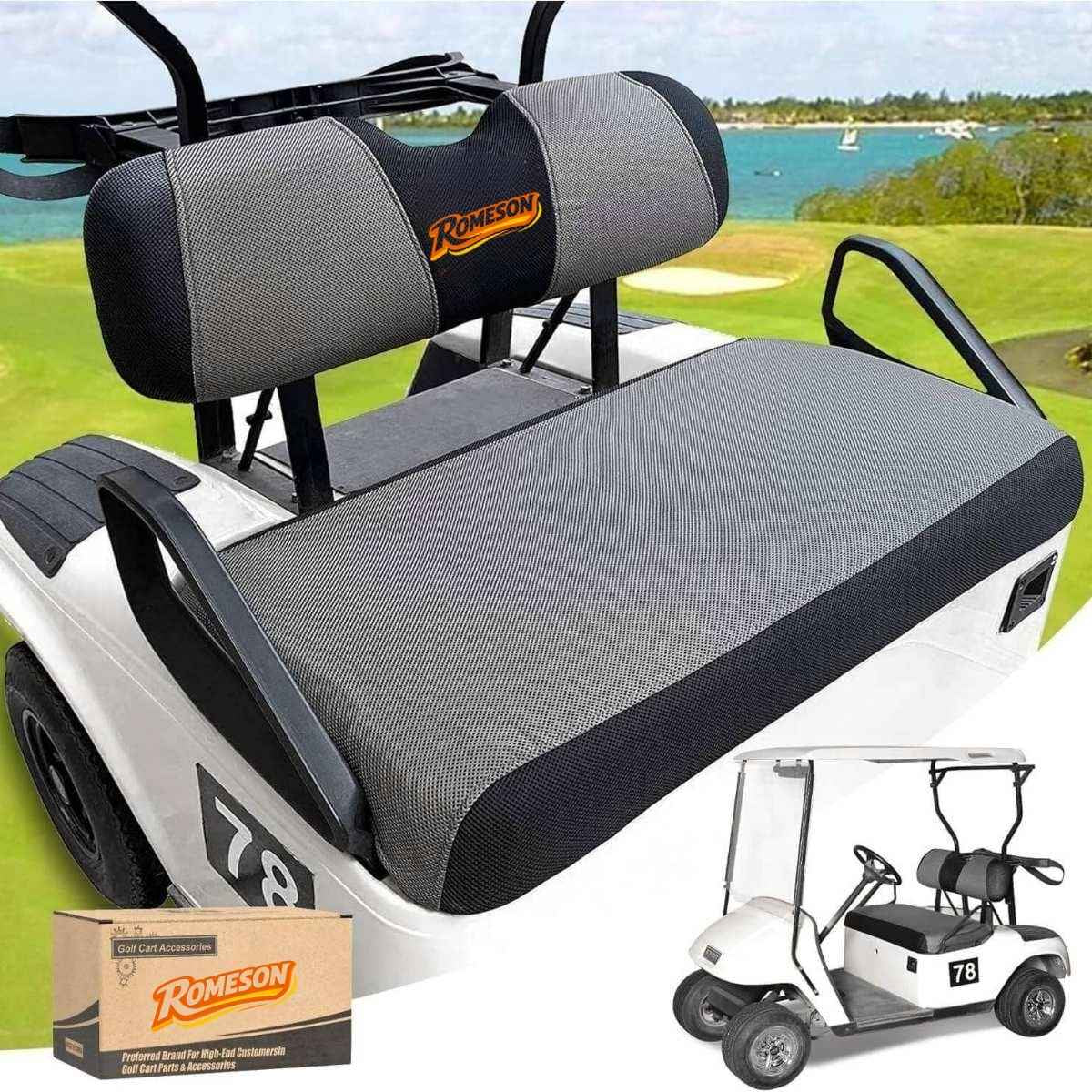 Premium Golf Cart Front Seat Covers for EZGO TXT RXV & Club Car DS 2000-up