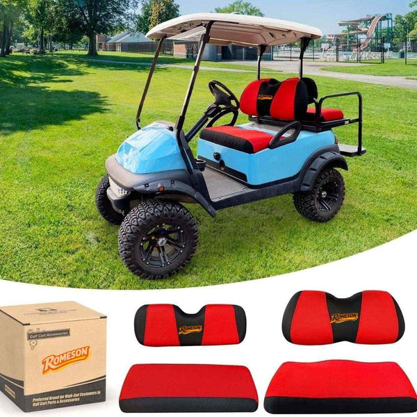 Golf Cart Front Rear Seat Cover Set for Club Car Precedent Onward Tempo & Yamaha G29 Drive & Drive 2