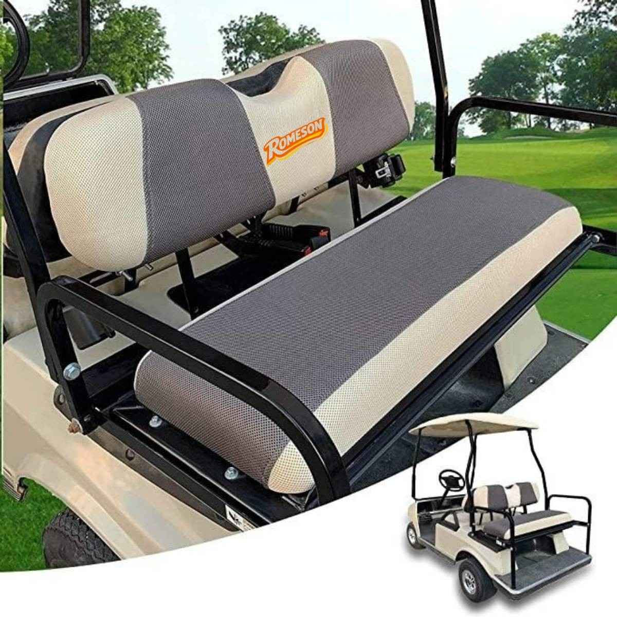 Golf Cart Rear Seat Covers for EZGO Club Car Yamaha Breathable Seat Cover Main image