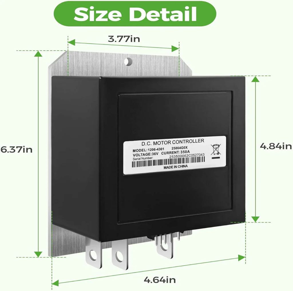 Golf Cart Speed Controller 36V 350A 5Pin Suitable for Curtis EZGO TXT and MED
