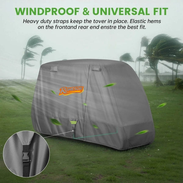Golf Cart Cover Upgrade Extended Roof for 2/4 Passenger
