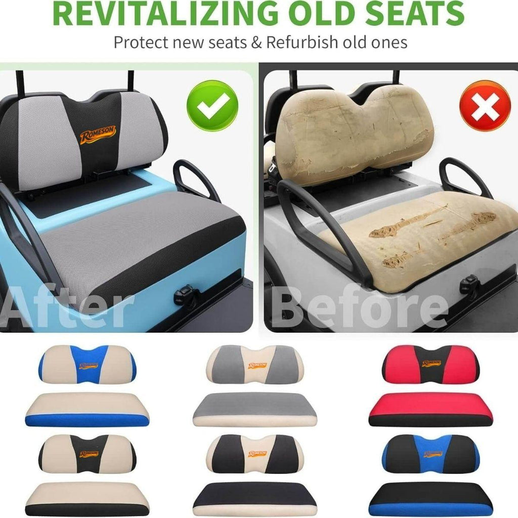 Golf Cart Seat Cover Fits Yamaha & Club Car Precedent Original Front Seat