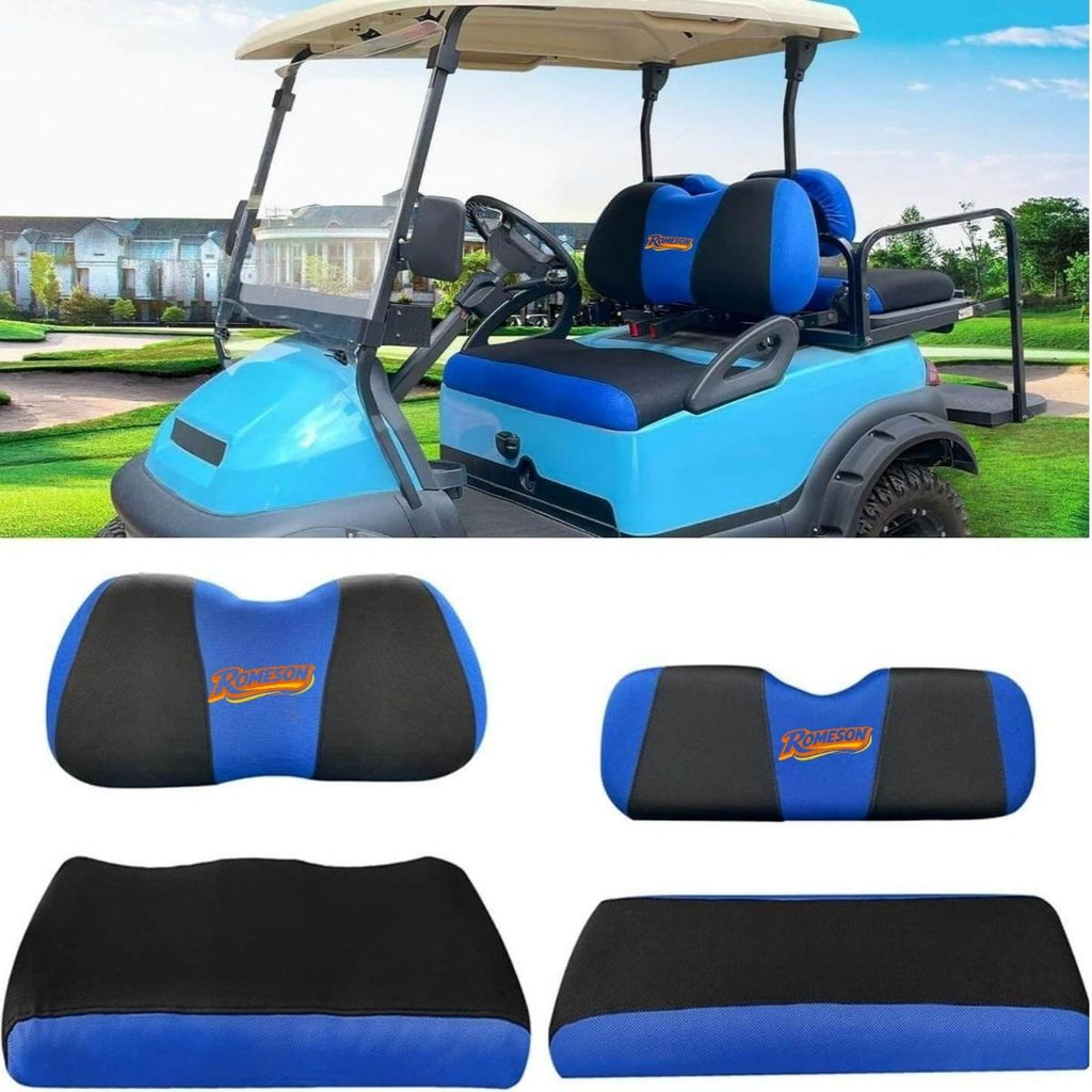 Golf Cart Front Rear Seat Cover Set for Club Car Precedent Onward Tempo & Yamaha G29 Drive & Drive 2