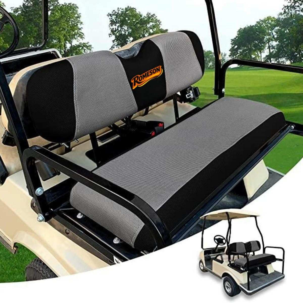 Golf Cart Rear Seat Covers for EZGO Club Car Yamaha Breathable Seat Cover