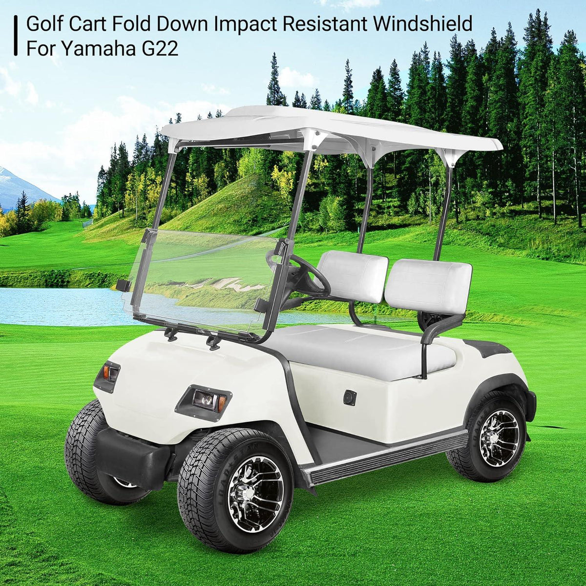 Golf Cart Folding Windshield for 2003-2006 Yamaha G22