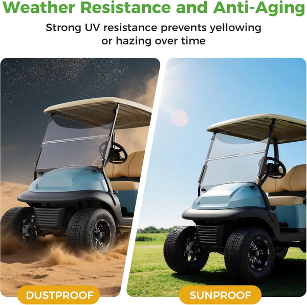 Golf Cart Windshield for Club Car Precedent (2004-Up), Tempo & Onward (2017-Up)